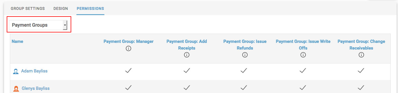 Payment-Group-Permissions